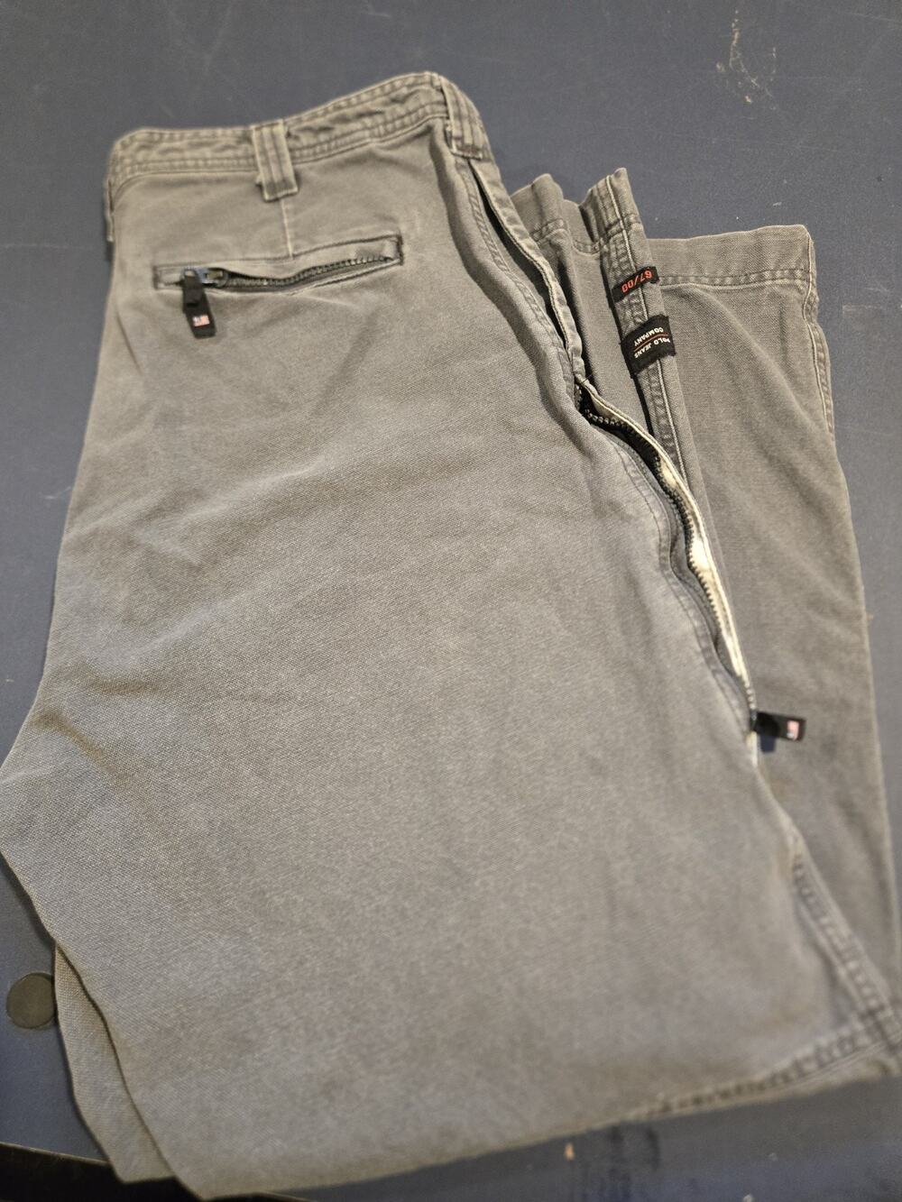 Vintage Ralph Lauren Heavy Duty Work Pants 36x32 Gray